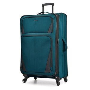 U.S. Traveler Aviron Bay Expandable Softside Luggage Spinner Wheels Carry on 22”